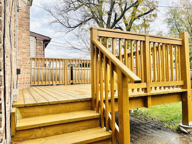3431 N Kostner Ave, Chicago, IL 60641 - view of wooden terrace