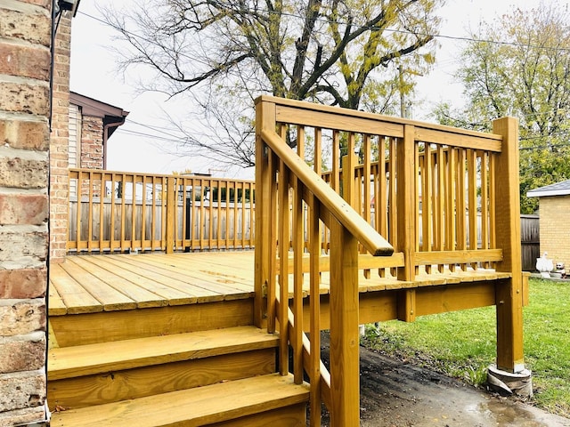 3431 N Kostner Ave, Chicago, IL 60641 - view of wooden deck