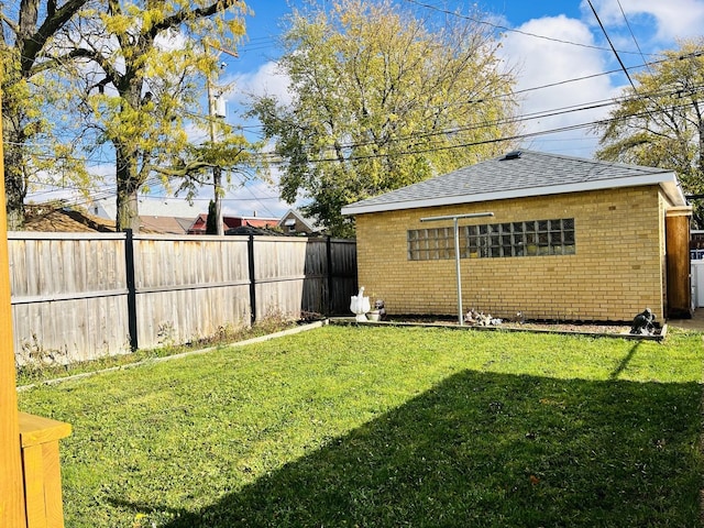 3431 N Kostner Ave, Chicago, IL 60641 - view of yard with an outdoor structure