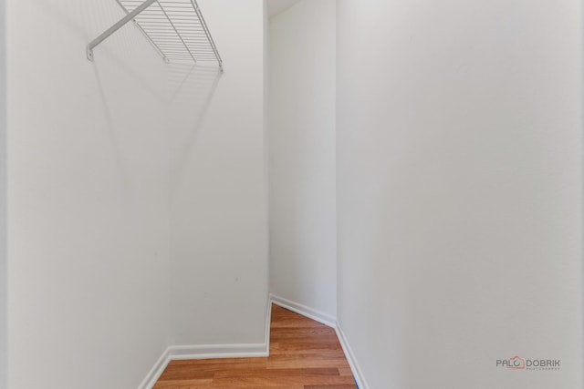 557 E Shag Bark Ln Unit H, Streamwood, IL 60107 - walk in closet with light wood finished floors