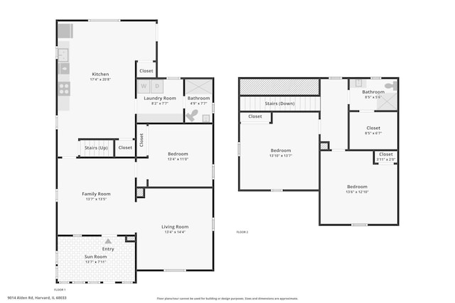 9014 Alden Rd, Harvard, IL 60033 - view of property floor plan
