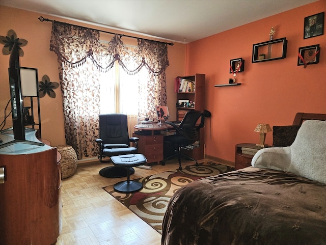 7108 Niles Ave, Niles, IL 60714 - bedroom featuring an office area and baseboards