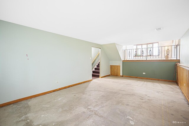 7043 W 73rd St, Nottingham Park, IL 60638 - bonus room featuring concrete floors and stairway