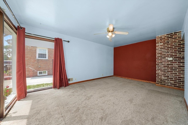7830 S Kolmar Ave, Chicago, IL 60652 - empty room with carpet flooring, ceiling fan, and baseboards