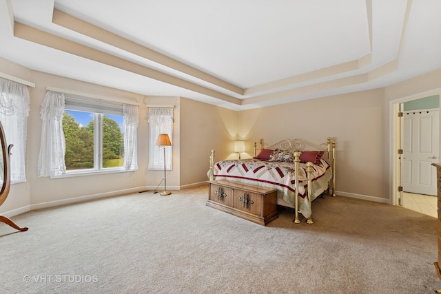 1051 Chadwick Ct, Aurora, IL 60502 - carpeted bedroom with a raised ceiling and baseboards