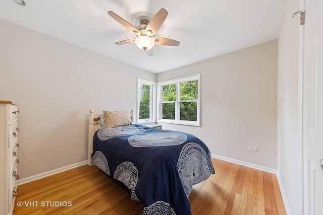 0S706 Madison St, Winfield, IL 60190 - bedroom featuring light wood-type flooring and a ceiling fan