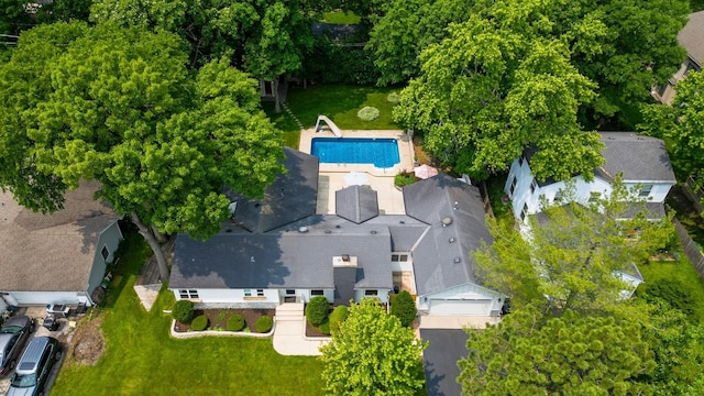 0S706 Madison St, Winfield, IL 60190 - drone / aerial view of a pool area