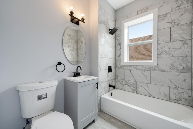 7925 S May St, Chicago, IL 60620 - bathroom with toilet, vanity, and shower / bath combination
