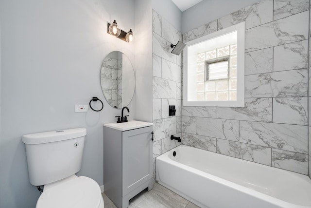 7925 S May St, Chicago, IL 60620 - bathroom with toilet, vanity, and washtub / shower combination