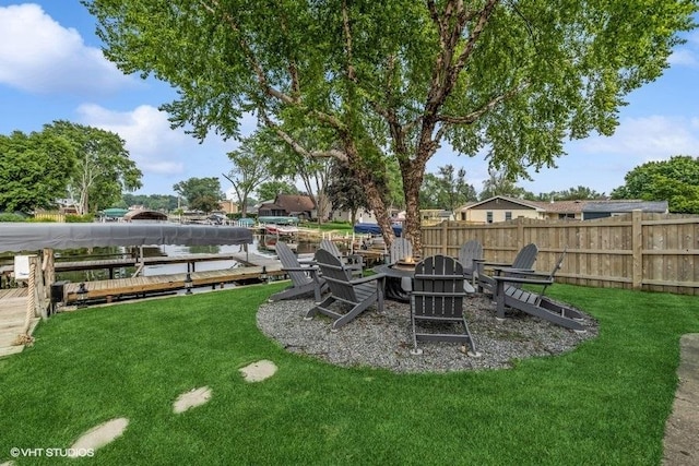 610 Mchenry Ave, Mchenry, IL 60050 - view of yard featuring a fire pit