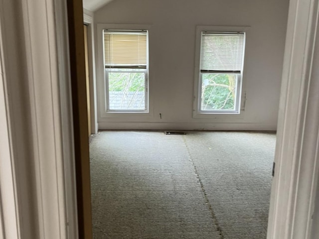 110-112 E Frank St, Freeport, IL 61032 - unfurnished room with carpet floors and vaulted ceiling