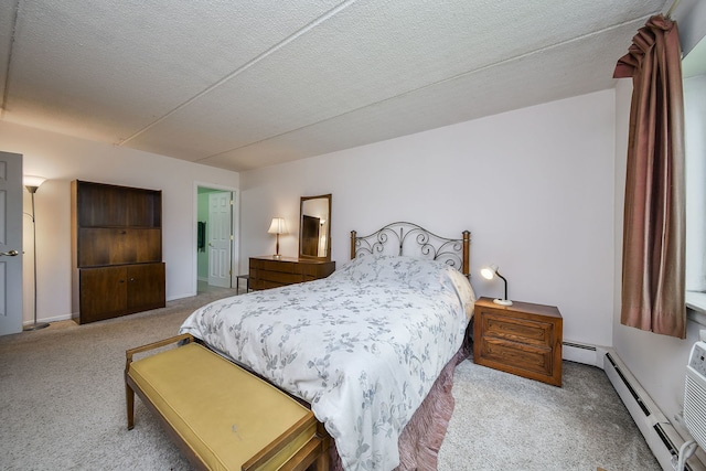 100 W Park Cir Unit 1E, Wheaton, IL 60187 - carpeted bedroom featuring a baseboard radiator and a baseboard heating unit