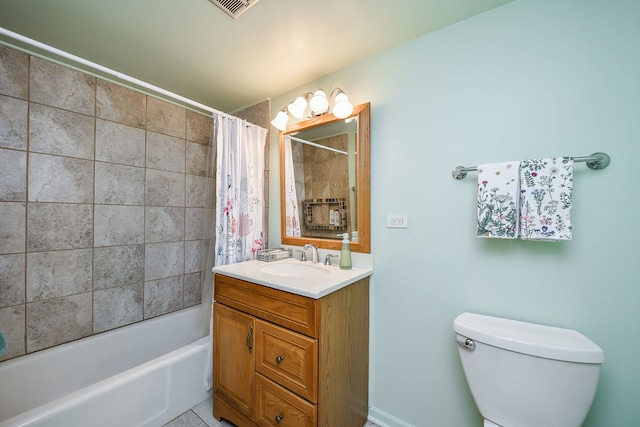 100 W Park Cir Unit 1E, Wheaton, IL 60187 - bathroom with vanity, toilet, and shower / bathtub combination with curtain