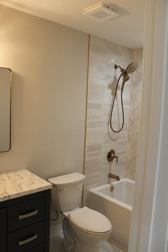 5660 W 83rd Pl, Burbank, IL 60459 - bathroom with vanity, toilet, and  shower combination