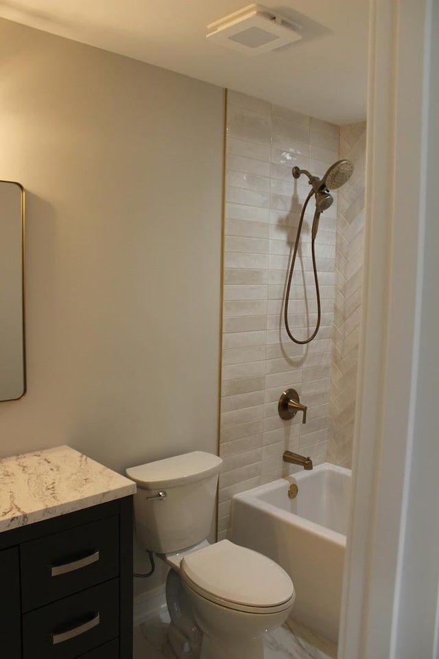 5660 W 83rd Pl, Burbank, IL 60459 - full bath with vanity, toilet, and washtub / shower combination