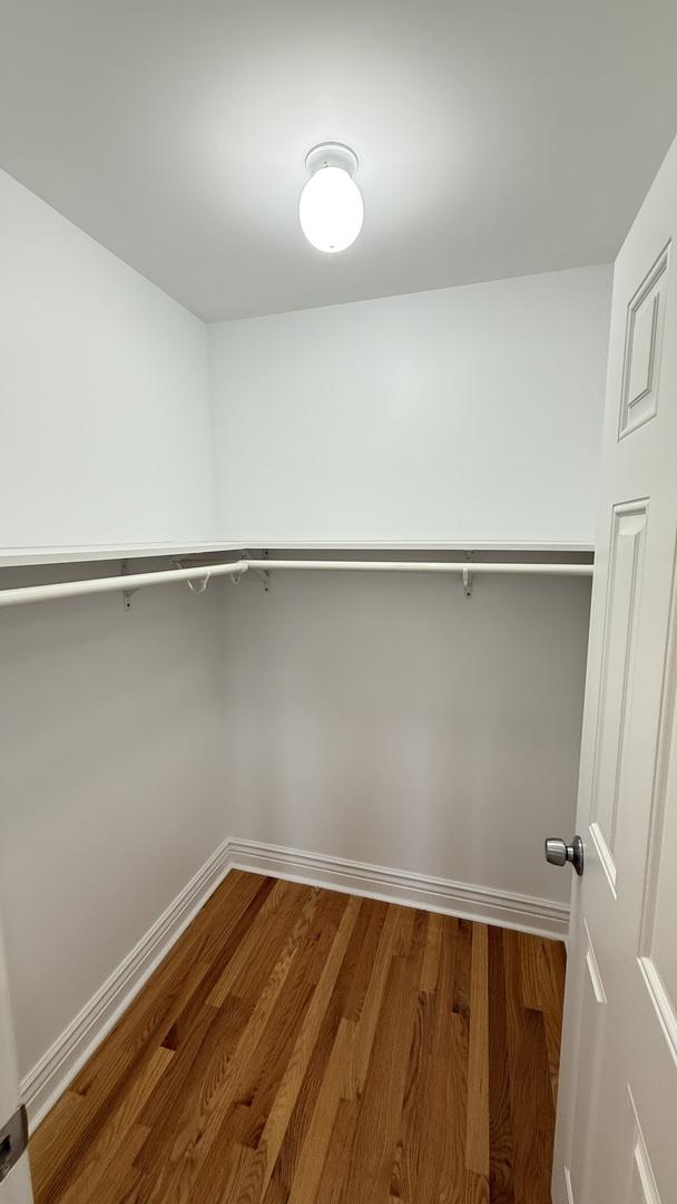 3004 S Canal St, Chicago, IL 60616 - walk in closet featuring wood finished floors