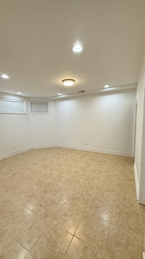 3004 S Canal St, Chicago, IL 60616 - finished basement with recessed lighting and baseboards