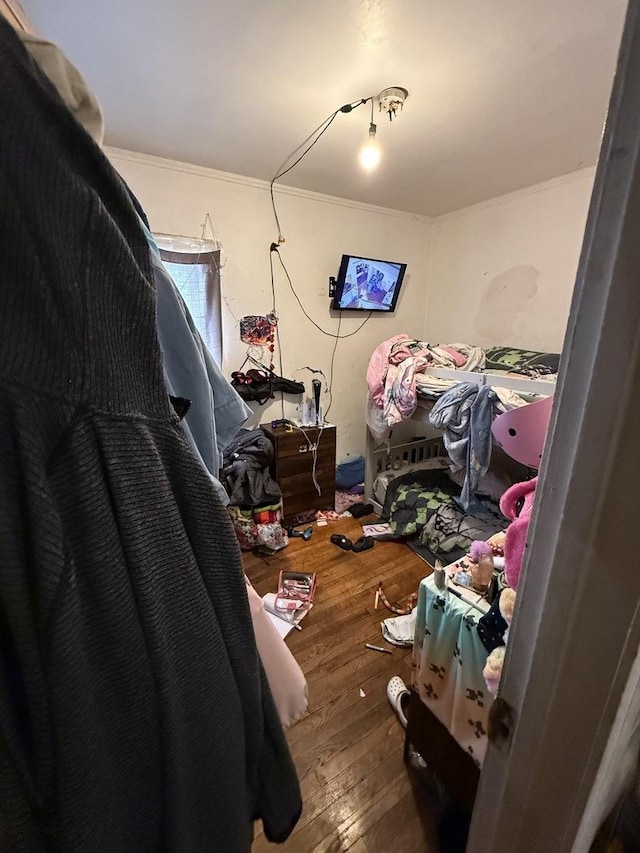 2145 N Karlov Ave, Chicago, IL 60639 - walk in closet featuring wood-type flooring