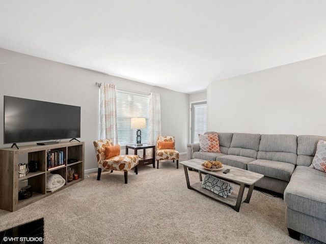 45 Tyler Ct Unit A, Streamwood, IL 60107 - living area with carpet flooring and baseboards