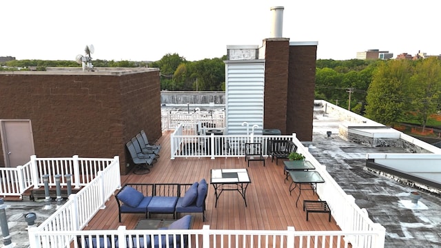 4770 N Manor Ave Unit 405, Chicago, IL 60625 - deck with outdoor dining area