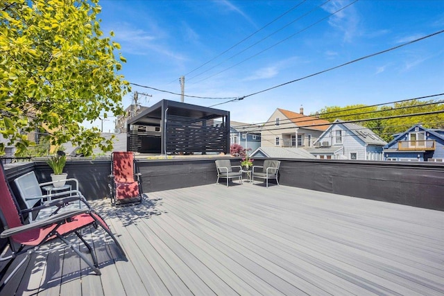 1332 W Wellington Ave, Chicago, IL 60657 - wooden deck featuring a residential view