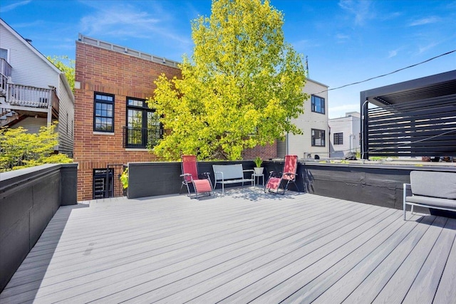 1332 W Wellington Ave, Chicago, IL 60657 - view of wooden terrace