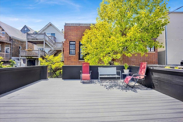 1332 W Wellington Ave, Chicago, IL 60657 - view of wooden terrace