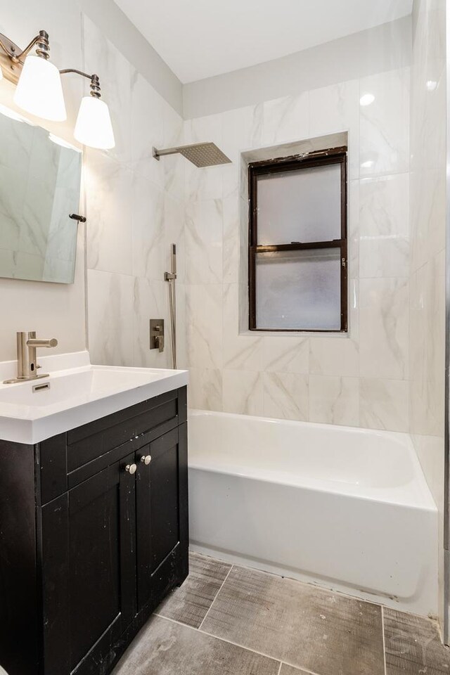 3651 W Grenshaw St, Chicago, IL 60624 - full bathroom with vanity and washtub / shower combination