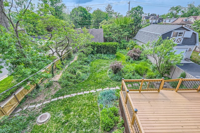 9556 S Winchester Ave, Chicago, IL 60643 - view of yard with a deck and a garage