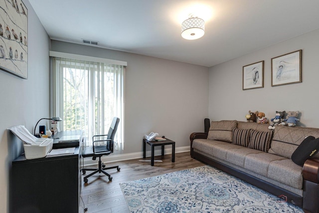 225 Lake Blvd Unit 546, Buffalo Grove, IL 60089 - office with wood finished floors and baseboards