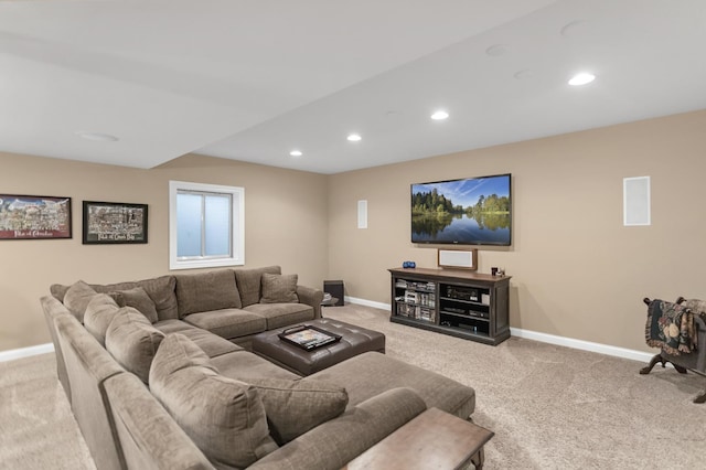 2559 Bird Ln, Batavia, IL 60510 - carpeted living area with baseboards and recessed lighting
