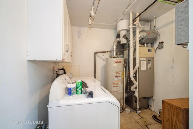 1731 Maple Ave, Northbrook, IL 60062 - utility room featuring washing machine and clothes dryer and gas water heater
