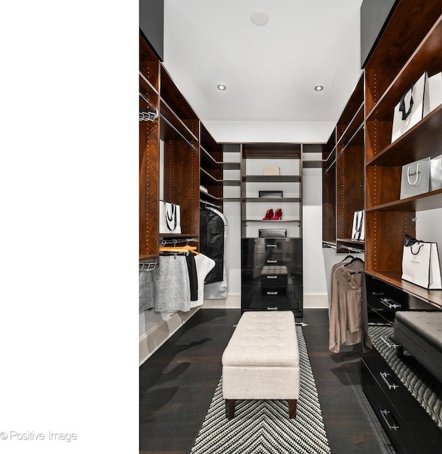 2015 N Howe St, Chicago, IL 60614 - spacious closet with dark wood finished floors