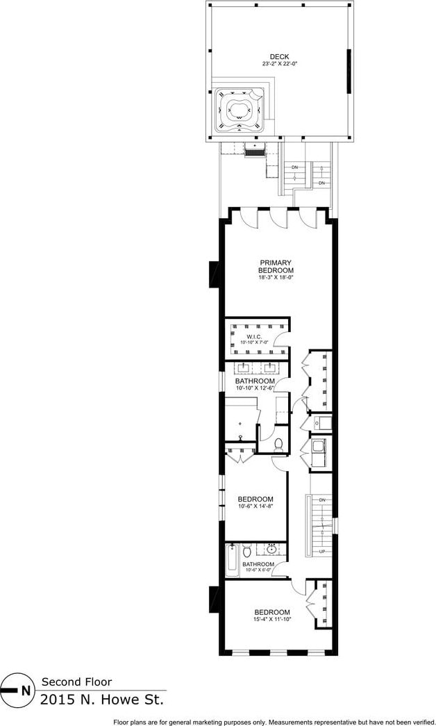 2015 N Howe St, Chicago, IL 60614 - property floor plan