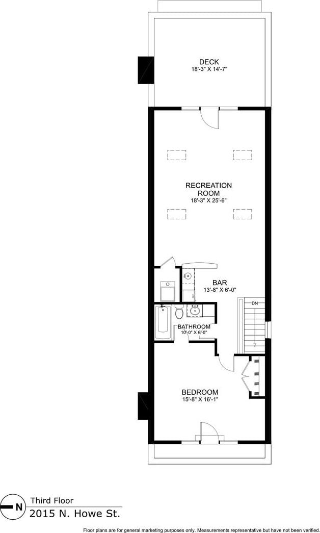 2015 N Howe St, Chicago, IL 60614 - room layout