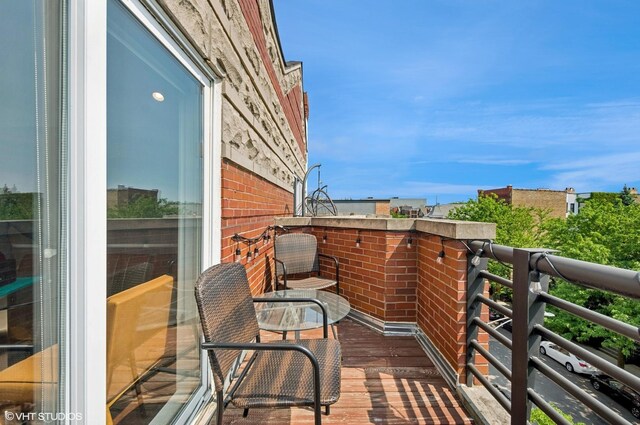 1444 N Bosworth Ave Unit 3S, Chicago, IL 60642 - view of balcony