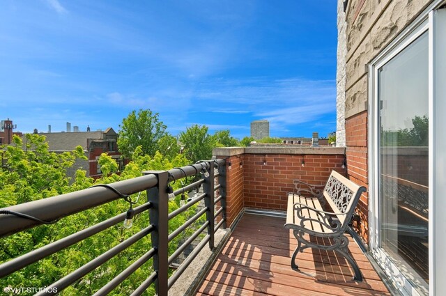 1444 N Bosworth Ave Unit 3S, Chicago, IL 60642 - view of balcony