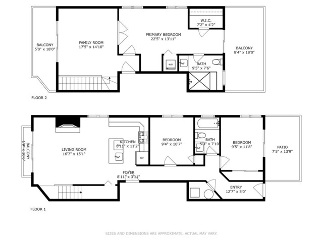 1444 N Bosworth Ave Unit 3S, Chicago, IL 60642 - floor plan / room layout