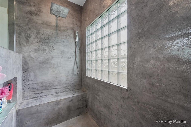 3609 Sagebrush Ct, Johnsburg, IL 60051 - bathroom featuring a marble finish shower