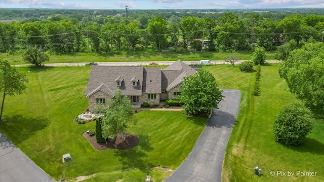 3609 Sagebrush Ct, Johnsburg, IL 60051 - aerial view of property and surrounding area featuring a heavily wooded area