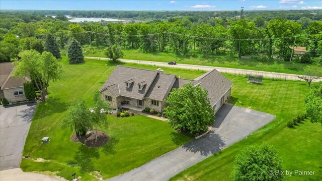 3609 Sagebrush Ct, Johnsburg, IL 60051 - view from above of property featuring a heavily wooded area