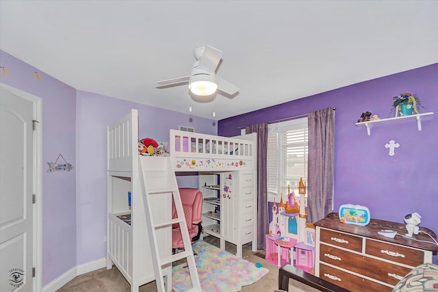 942 Meadowbrook Rd, Elwood, IL 60421 - carpeted bedroom featuring a ceiling fan