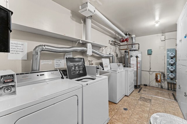 4829 W 109th St Unit 301, Oak Lawn, IL 60453 - shared laundry featuring washing machine and dryer and water heater