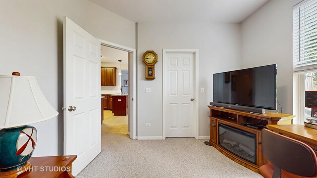2217 Tyler Trl, Mchenry, IL 60051 - living room featuring light carpet and baseboards