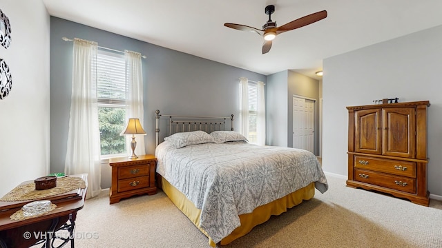 2217 Tyler Trl, Mchenry, IL 60051 - bedroom with light colored carpet, a closet, and baseboards