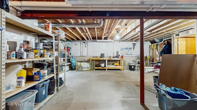 2217 Tyler Trl, Mchenry, IL 60051 - unfinished below grade area with a workshop area