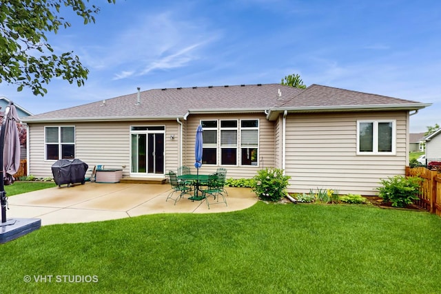 2217 Tyler Trl, Mchenry, IL 60051 - back of property featuring a patio and roof with shingles