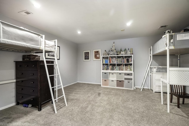 3315 N Racine Ave Unit E, Chicago, IL 60657 - carpeted bedroom featuring baseboards and recessed lighting