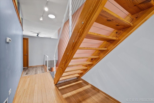 1673 Town Center St Unit 1673, Aurora, IL 60504 - stairs featuring wood finished floors