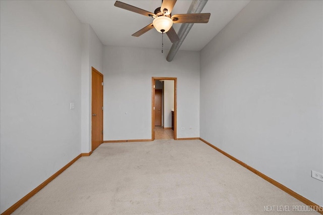 1673 Town Center St Unit 1673, Aurora, IL 60504 - unfurnished room with light carpet, baseboards, and ceiling fan